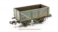 377-078C Graham Farish 7 Plank Wagon End Door BR Grey (Early) - Weathered - Era 4.